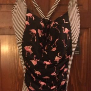 Torrid Plus Size New with Tags Flamingo Tankini